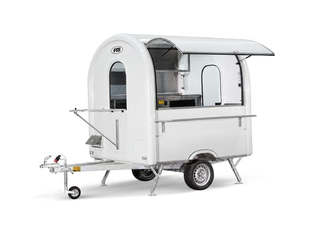 Foodtrailer Essentiel in het wit, formaat AIR 220